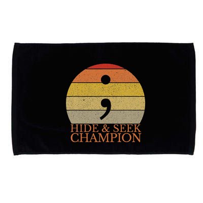 Coder Hide And Seek Champion Semi Colon Coding Programmer Microfiber Hand Towel