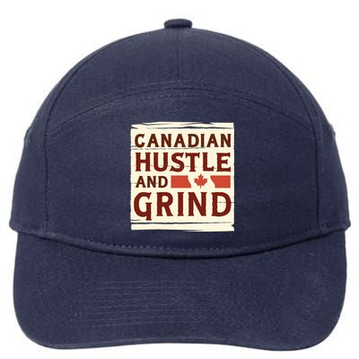 Canadian Hustle And Grind 7-Panel Snapback Hat