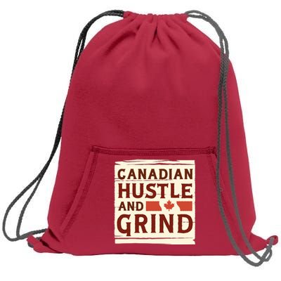 Canadian Hustle And Grind Sweatshirt Cinch Pack Bag