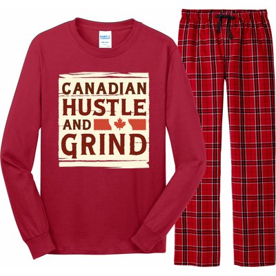 Canadian Hustle And Grind Long Sleeve Pajama Set