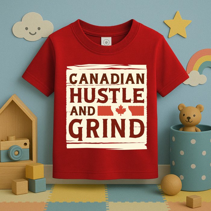 Canadian Hustle And Grind Toddler T-Shirt
