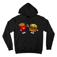 Cute Hamburger Art Hamburger French Fries Lovers Hoodie