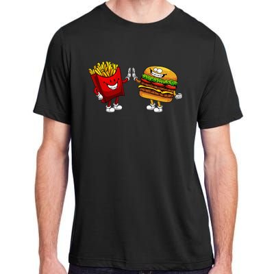 Cute Hamburger Art Hamburger French Fries Lovers Adult ChromaSoft Performance T-Shirt