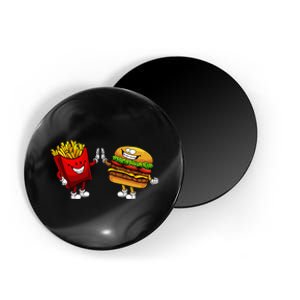 Cute Hamburger Art Hamburger French Fries Lovers Magnet