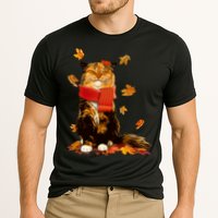 Cute Happy Autumn Cat Fall Season Lover Cooling Performance Crew T-Shirt
