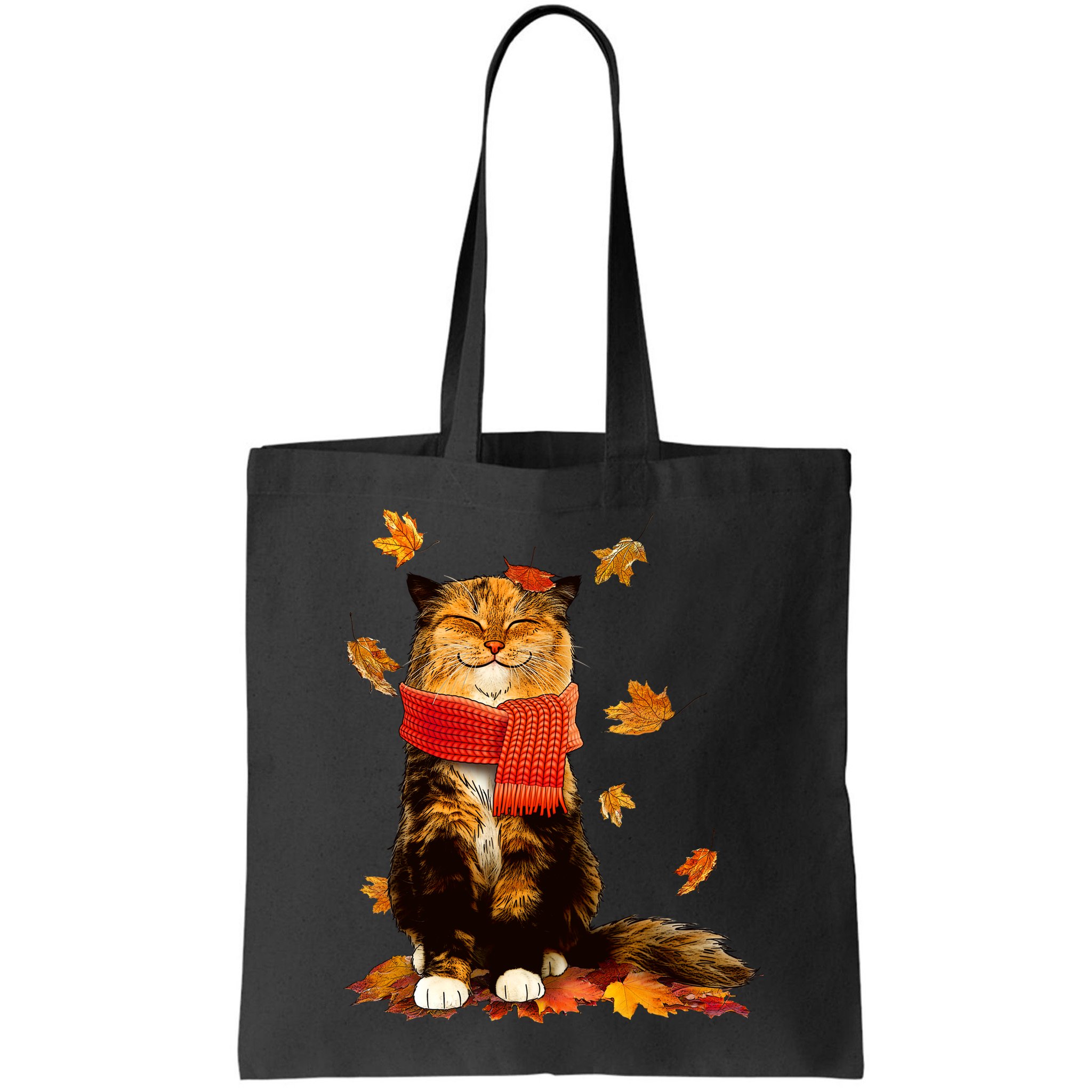 Cute Happy Autumn Cat Fall Season Lover Bag