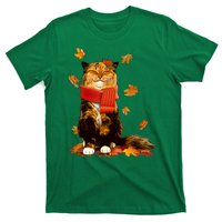 Cute Happy Autumn Cat Fall Season Lover T-Shirt