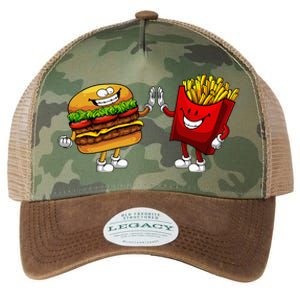 Cute Hamburger Art Hamburger French Fries Lovers Legacy Tie Dye Trucker Hat