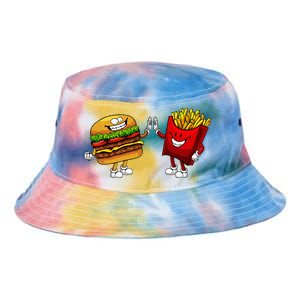 Cute Hamburger Art Hamburger French Fries Lovers Tie Dye Newport Bucket Hat