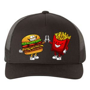 Cute Hamburger Art Hamburger French Fries Lovers Yupoong Adult 5-Panel Trucker Hat