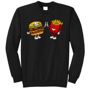 Cute Hamburger Art Hamburger French Fries Lovers Sweatshirt