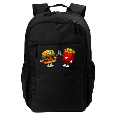 Cute Hamburger Art Hamburger French Fries Lovers Daily Commute Backpack