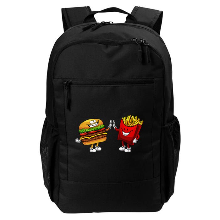 Cute Hamburger Art Hamburger French Fries Lovers Daily Commute Backpack