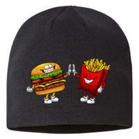 Cute Hamburger Art Hamburger French Fries Lovers Sustainable Beanie