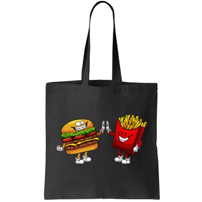 Cute Hamburger Art Hamburger French Fries Lovers Tote Bag