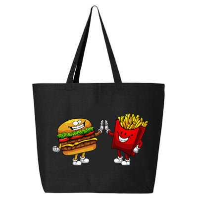 Cute Hamburger Art Hamburger French Fries Lovers 25L Jumbo Tote