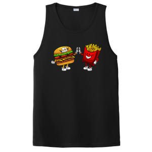 Cute Hamburger Art Hamburger French Fries Lovers PosiCharge Competitor Tank