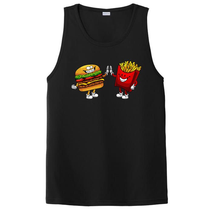 Cute Hamburger Art Hamburger French Fries Lovers PosiCharge Competitor Tank