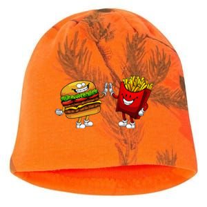 Cute Hamburger Art Hamburger French Fries Lovers Kati - Camo Knit Beanie