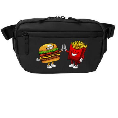 Cute Hamburger Art Hamburger French Fries Lovers Crossbody Pack