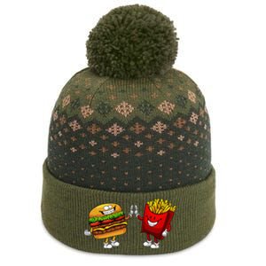 Cute Hamburger Art Hamburger French Fries Lovers The Baniff Cuffed Pom Beanie