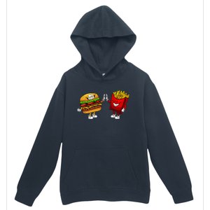 Cute Hamburger Art Hamburger French Fries Lovers Urban Pullover Hoodie