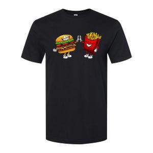 Cute Hamburger Art Hamburger French Fries Lovers Softstyle CVC T-Shirt