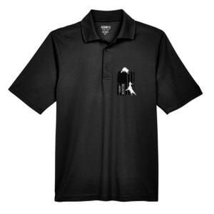 Coon Hunting American Flag Dog Men's Origin Performance Pique Polo