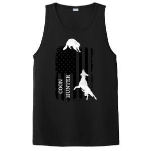 Coon Hunting American Flag Dog PosiCharge Competitor Tank