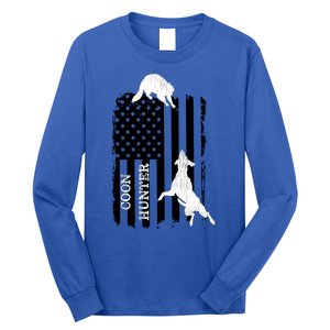 Coon Hunting American Flag Dog Long Sleeve Shirt