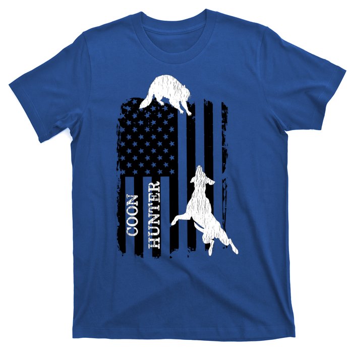 Coon Hunting American Flag Dog T-Shirt