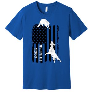 Coon Hunting American Flag Dog Premium T-Shirt