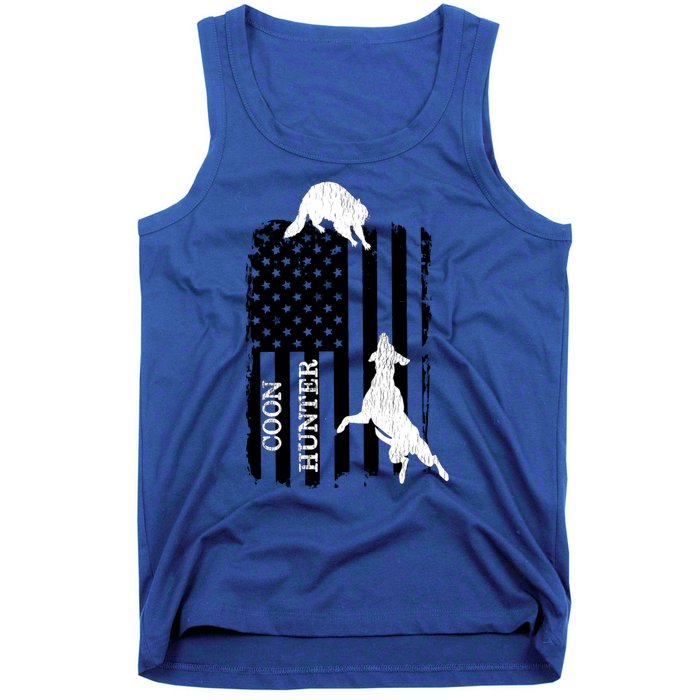 Coon Hunting American Flag Dog Tank Top