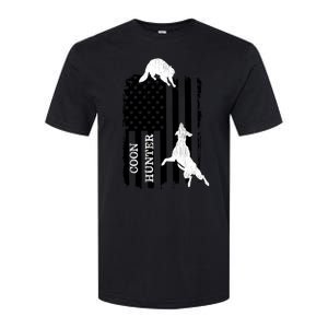 Coon Hunting American Flag Dog Softstyle CVC T-Shirt