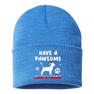 Chihuahua Have A Pawsome Christmas Gift Sustainable Knit Beanie