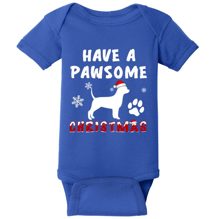 Chihuahua Have A Pawsome Christmas Gift Baby Bodysuit