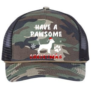 Chihuahua Have A Pawsome Christmas Gift Retro Rope Trucker Hat Cap