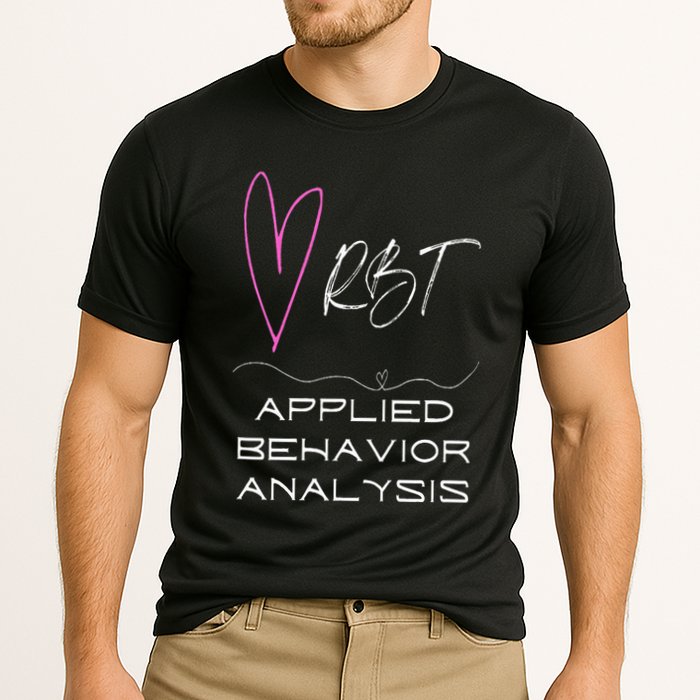 Cute happy and positive design for an ABA Therapist RBT Cooling Performance Crew T-Shirt