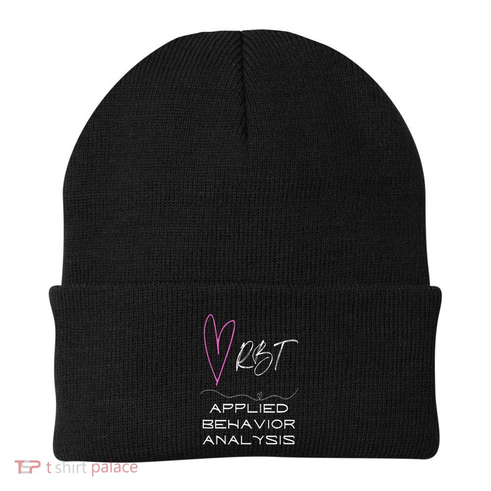 Cute happy and positive design for an ABA Therapist RBT Beanie