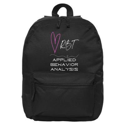 Cute happy and positive design for an ABA Therapist RBT 16 in Basic Backpack