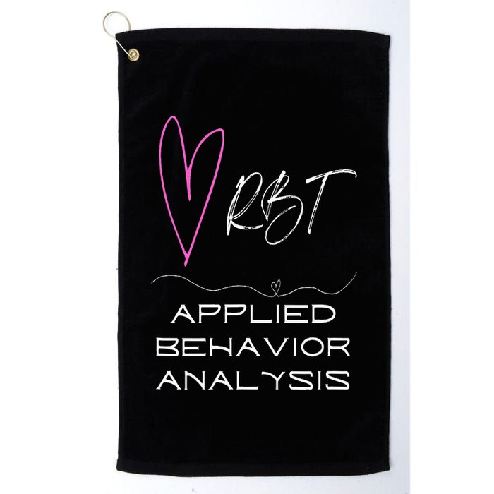 Cute happy and positive design for an ABA Therapist RBT Golf Towel