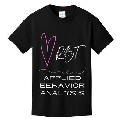 Cute happy and positive design for an ABA Therapist RBT Kids T-Shirt
