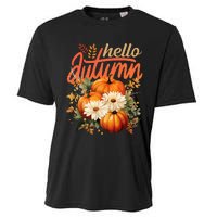 Cute Hello Autumn Season Thanksgiving And Fall Festivities Cooling Performance Crew T-Shirt