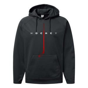 Cool Hockey Apparel Sticks Hockey Gift Performance Fleece Hoodie