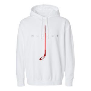 Cool Hockey Apparel Sticks Hockey Gift Garment-Dyed Fleece Hoodie