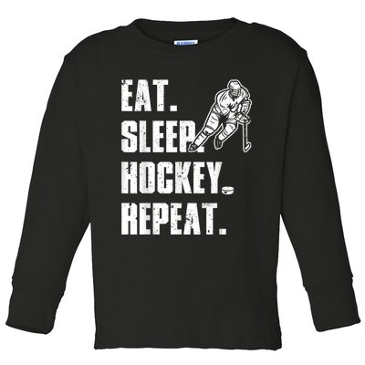 Cool Hockey Art For Men Women Ice Hockey Lover Goalie Player Toddler Long Sleeve Shirt