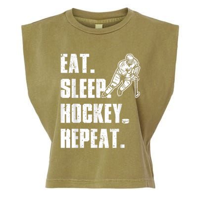 Cool Hockey Art For Men Women Ice Hockey Lover Goalie Player Garment-Dyed Women's Muscle Tee