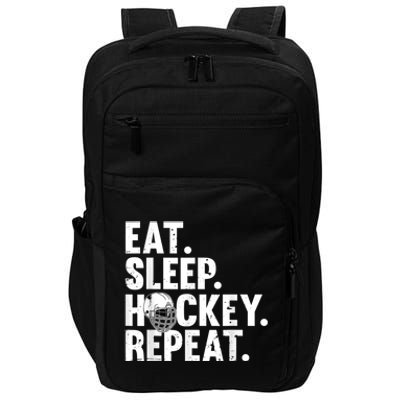 Cool Hockey Art For Men Women Ice Hockey Lover Goalie Player Impact Tech Backpack