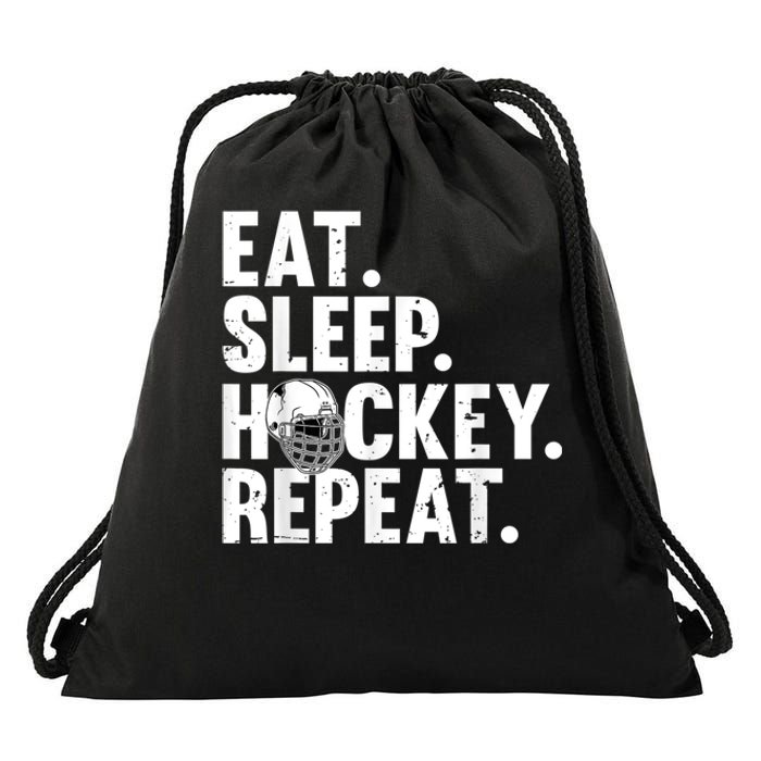 Cool Hockey Art For Men Women Ice Hockey Lover Goalie Player Drawstring Bag