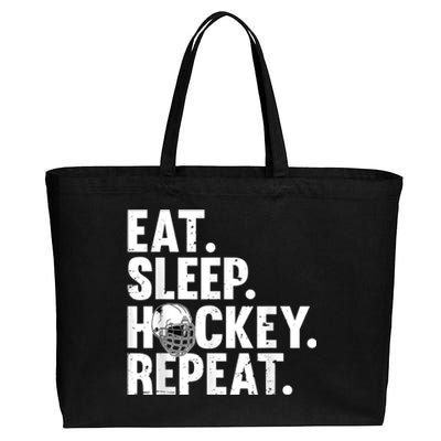 Cool Hockey Art For Men Women Ice Hockey Lover Goalie Player Cotton Canvas Jumbo Tote